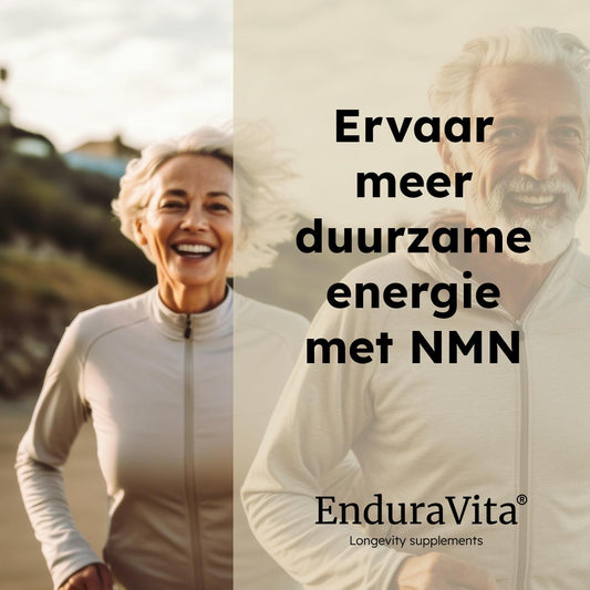 Banner bij producten NAD+ booster met foto en slogan voordeelbundel 120caps