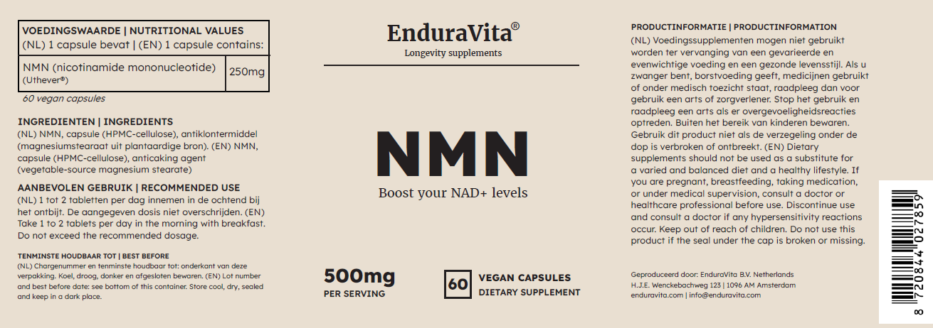 Benefit bundle NMN Capsules 120x250mg